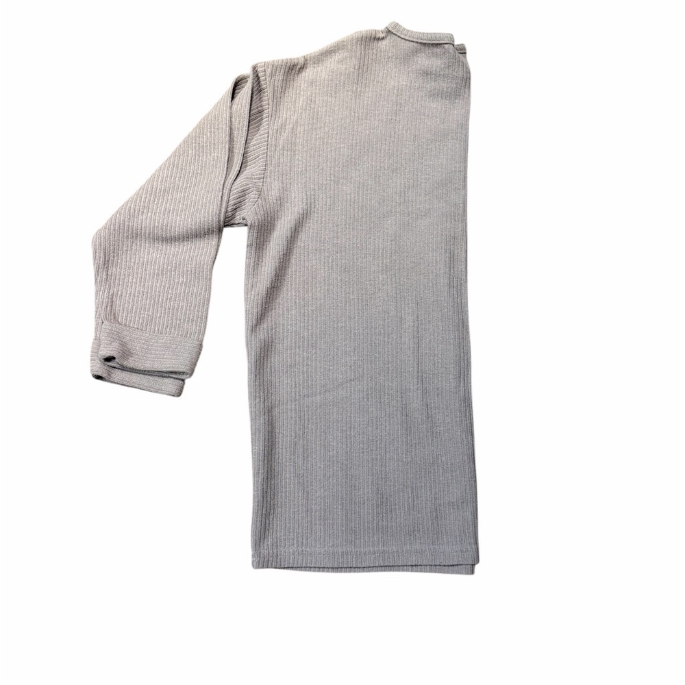 Huntington Ridge Taupe Crew Neck Sweater Size Large 3/4 sleeves - Picture 3 of 4